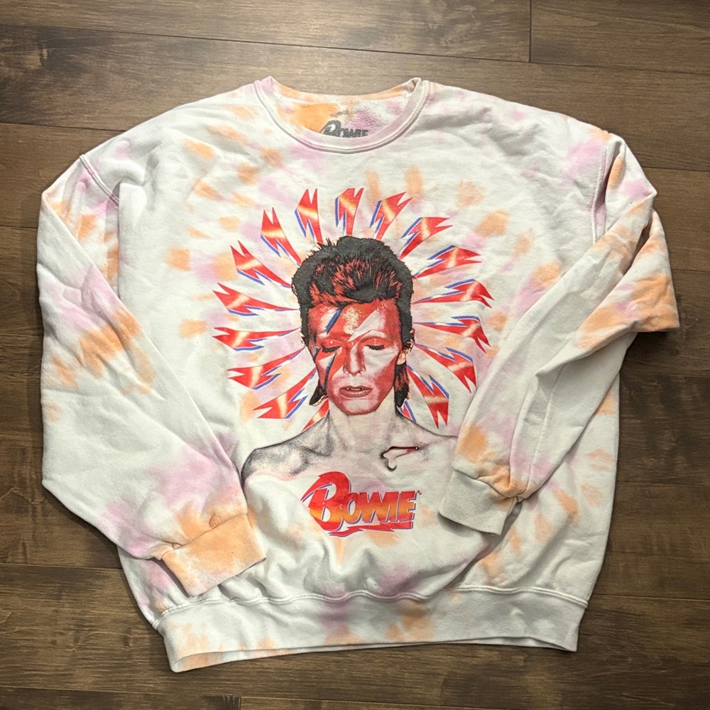 Bowie Tie-Dye Graphic Sweatshirt
